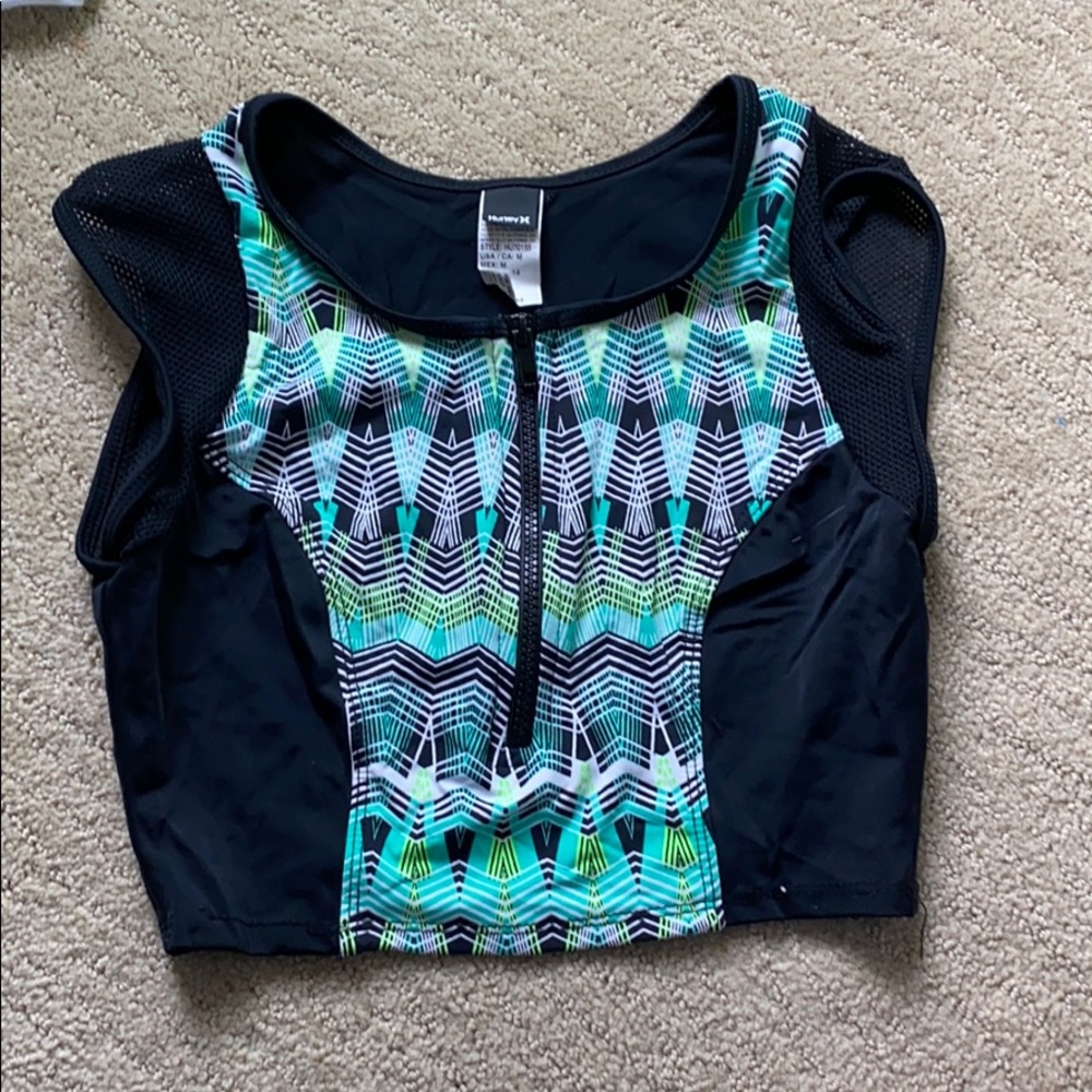 rashguard crop top NEVER WORN